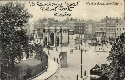 Ak London City England, the Marble Arch