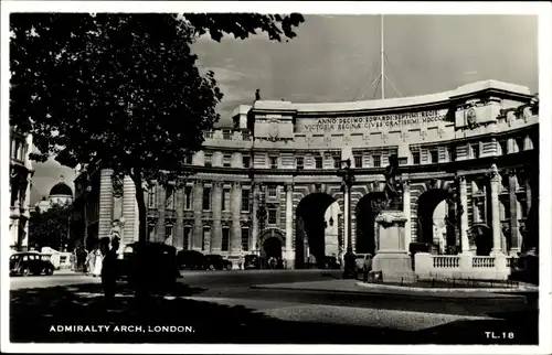 Ak London City England, Admiralty Arch