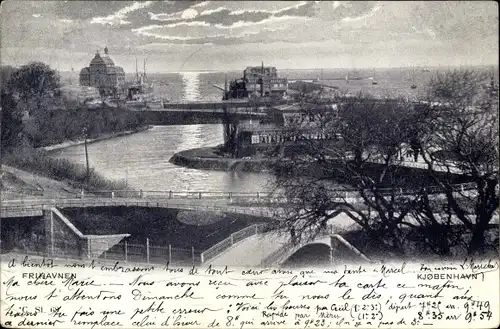 Ak København Kopenhagen Dänemark, Frihavnen