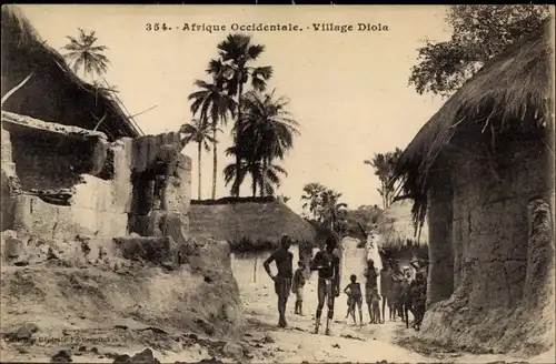 Ak Afrique Occidentale, Village Diola