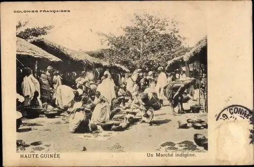 Ak Haute Guinee, Un Marche indigene, Marktszene