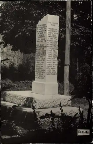 Ak Kastelir Kroatien, Monument aux Morts