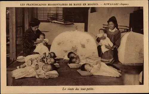 Ak Biwasaki Japan, Franciscaines Missionnaires, La Sieste des Tout-Petits