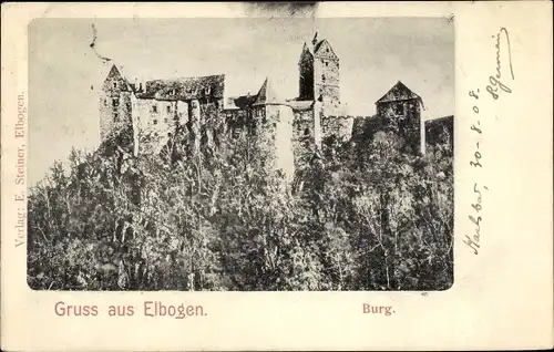 Ak Loket Elbogen Region Königgrätz, Burg Elbogen
