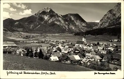 Ak Gröbming Steiermark, Ansicht mit Stoderzinken