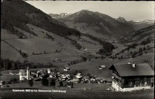 Ak Saalbach Hinterglemm in Salzburg, Panorama