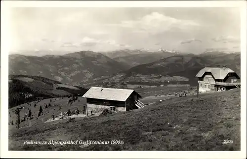 Ak Gerlitzen Annenheim in Kärnten, Pacheiners Alpengasthof Gerlitzenhaus