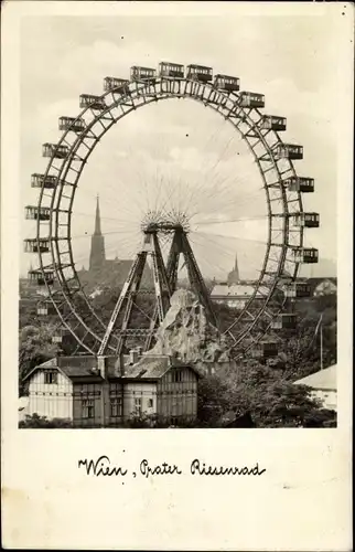 Ak Wien 2 Leopoldstadt, Prater, Riesenrad