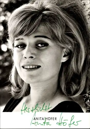 Ak Schauspielerin Anita Höfer, Autogramm