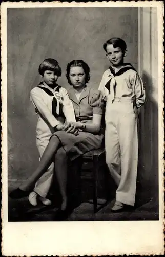 Ak Le Duc de Brabant, Princesse Josephine Charlotte, Prince le Liege, Baudouin, Albert