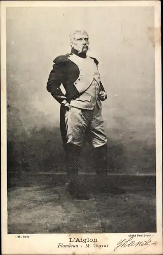 Ak Schauspieler Guitry, Portrait, Theaterszene, L'Aiglon