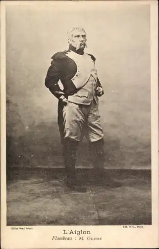 Ak Schauspieler Guitry, Portrait, Theaterszene, L'Aiglon
