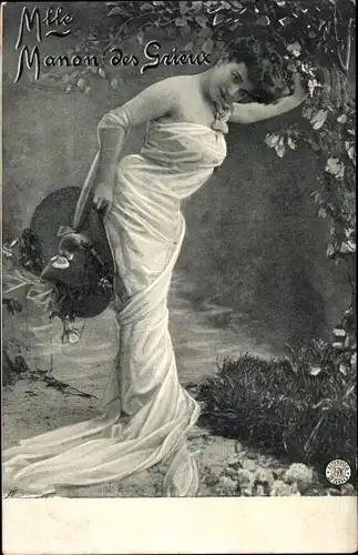 Ak Schauspielerin, Mademoiselle Manon des Grieux