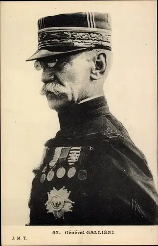 Ak General Joseph Gallieni, Portrait in Uniform, Orden