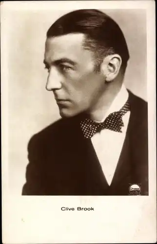 Ak Schauspieler Clive Brook, Portrait mit Fliege, Amag 6077