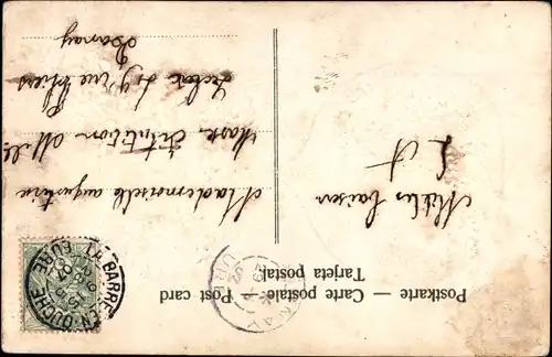 Präge Litho Ballon aus Vergissmeinnichtblüten