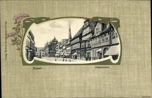 Passepartout Ak Hameln an der Weser Niedersachsen, Osterstraße