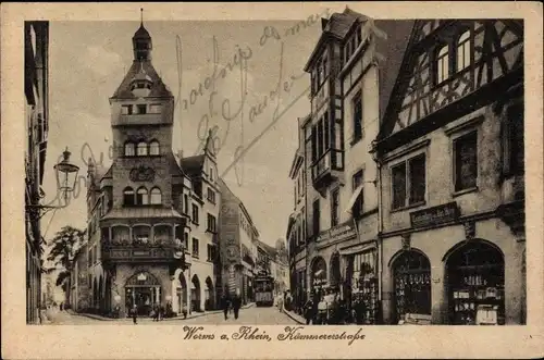 Ak Worms am Rhein, Kämmererstraße