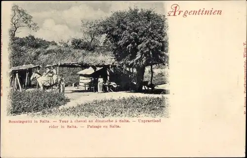 Ak Salta Argentinien, Sonntagsritt