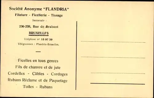 Ak Bruxelles Brüssel, machines a polir, Société Anonyme Flandria, Maschinen in Fabrikhalle