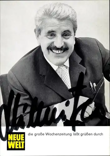 Ak Schauspieler Willy Millowitsch, Autogramm