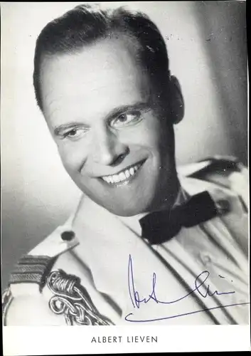 Ak Schauspieler Albert Lieven, Portrait, Autogramm
