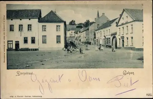 Ak Gulpen Limburg Niederlande, Dorpstraat