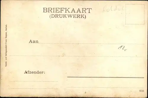 Ak Kerkrade Limburg Niederlande, Kraisverbond Rolduc 1906, Standarte