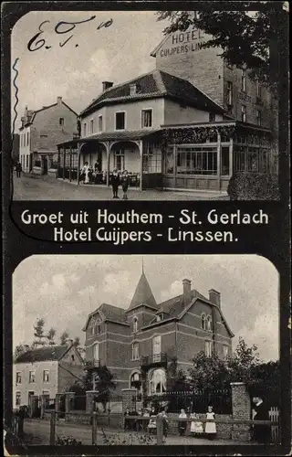 Ak Houthem Limburg Niederlande, St. Gerlach, Hotel Cuijpers, Linssen