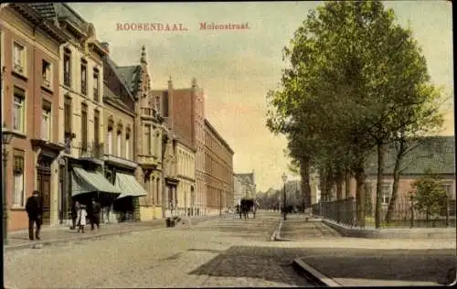 Ak Roosendaal Nordbrabant Niederlande, Molenstraat