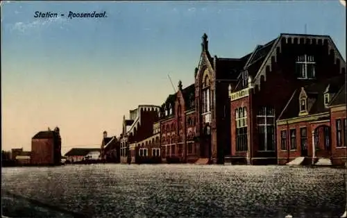 Ak Roosendaal Nordbrabant Niederlande, Station