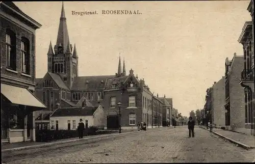 Ak Roosendaal Nordbrabant Niederlande, Brugstraat