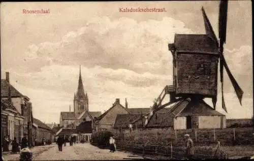 Ak Roosendaal Nordbrabant Niederlande, Kalsdonkschestraat, Molen