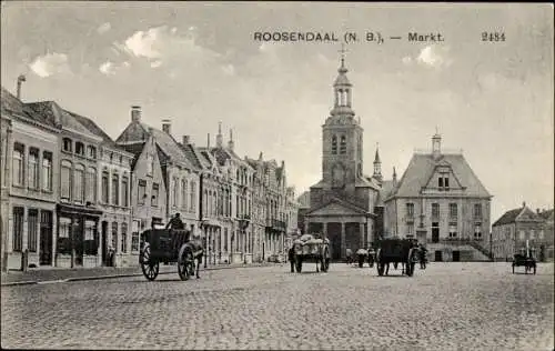 Ak Roosendaal Nordbrabant, Markt