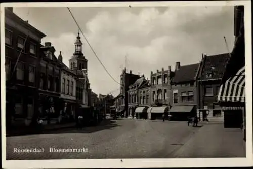 Ak Roosendaal Nordbrabant, Bloemenmarkt