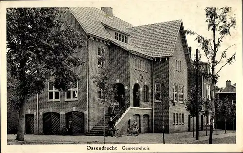 Ak Ossendrecht Woensdrecht Nordbrabant Niederlande, Gemeentehuis