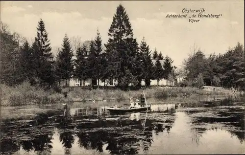 Ak Oisterwijk Nordbrabant Niederlande, Hotel-Pension de Hondsberg, Vijver