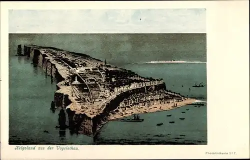 Ak Nordseeinsel Helgoland, Gesamtansicht
