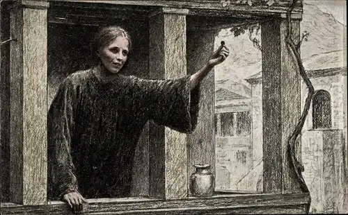 Künstler Ak Burnand, E., Der verlorenen Groschen