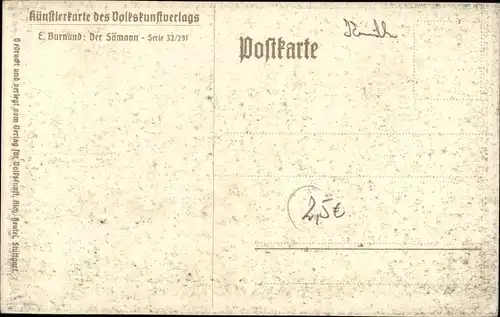 Künstler Ak Burnand, Der Sämann