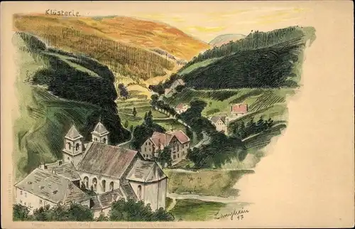 Künstler Litho Langheim, Bad Rippoldsau Schapbach im Schwarzwald, Klösterle