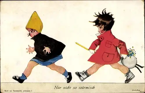 Künstler Ak Spark, Chicky, Nur nicht so stürmisch