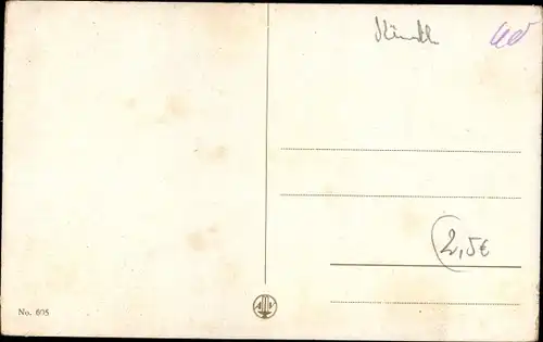 Künstler Ak Spark, Chicky, Mädchen auf einem Korbstuhl, Mein Verehrer liebt nur aufgeklärte Mädchen