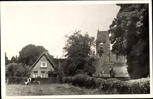 Ak Norg Drenthe, Haus, Kirche, Kuh