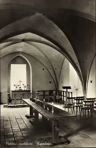 Ak Vadstena Schweden, munkkloster, Kapitelsalen