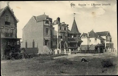 Ak Knokke Heist Heyst Knocke sur Mer Westflandern, L'Avenue Leopold