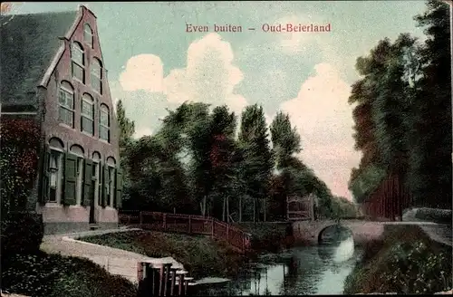 Ak Oud Beierland Beijerland Südholland, Even buiten