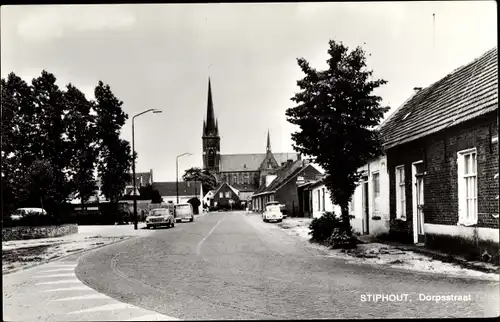 Ak Stiphout Nordbrabant, Dorpsstraat, Kirche