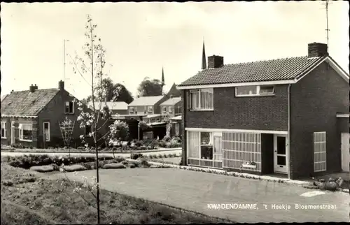 Ak Kwadendamme Zeeland, 't Hoekje Bloemenstraat