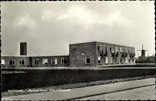 Ak Kortgene Noord Beveland Zeeland Niederlande, Pension-tehuis, Molen